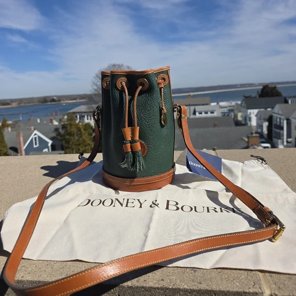 New, Vintage D&B Fir Green Hand Fitted Crossbody Bag, USA - Picture 12 of 16